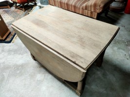 antiek inklapbare ovale houten tafel (8)